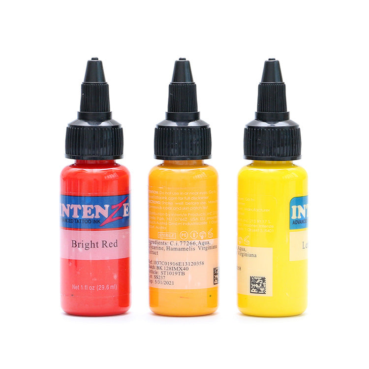 Silver Dan Transparent Tattoo Ink Set - 14 Colors, 30ml
